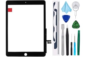 TPHAELAY for iPad 7 7th/8 8th Gen Screen Replacement Digitizer 2019/2020 10.2",T Phael for 7th 8th Generation A2197 A2198 A2200 A2270 A2428 A2429 A2430 Without Button + Video Tips(Black)
