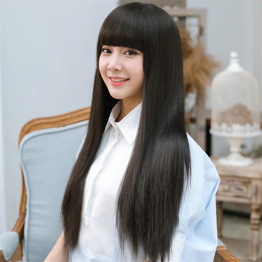 Shentianwei Wig Female Long Straight Hair Qi Liu Black Korean