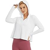 G4Free Womens UPF 50+ Sun Protection Hoodie Shirts Lightweight Quick Dry Long Sleeve Zip Jacket with Pocket Hiking Outdoor