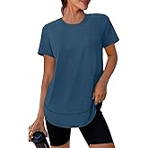 XIEERDUO Womens Workout Tops Short Sleeve Shirts with Sun Protection UPF 50+ Quick Dry Outfits for Hiking Running S-3XL