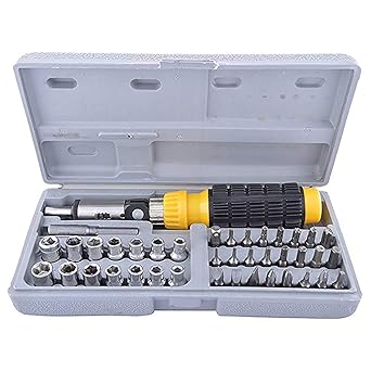 iSweven Multipurpose Tool Kit Screwdriver Set - 41 in 1 Pc Tool Kit Screwdriver and Socket Set Screwdriver Set for Home Screwdriver kit Home Tool kit