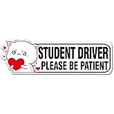 Patient Please Wait New Driver Decal Sign - Girl Safety Magnet for Car