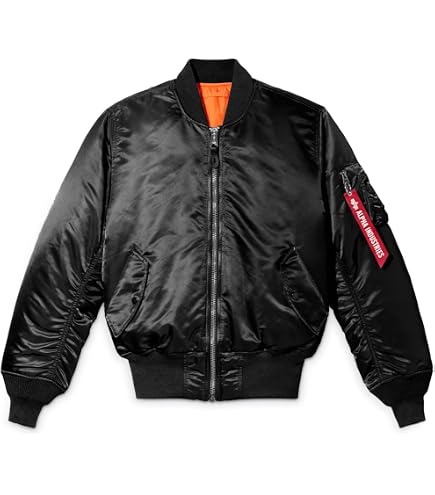 Amazon.com: Alpha Industries MA-1 Hooded Oxford Flight Jacket for
