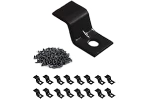 SEPTCITY Table Top Fasteners, Z Clips for Table Tops 20 Packs (Black)