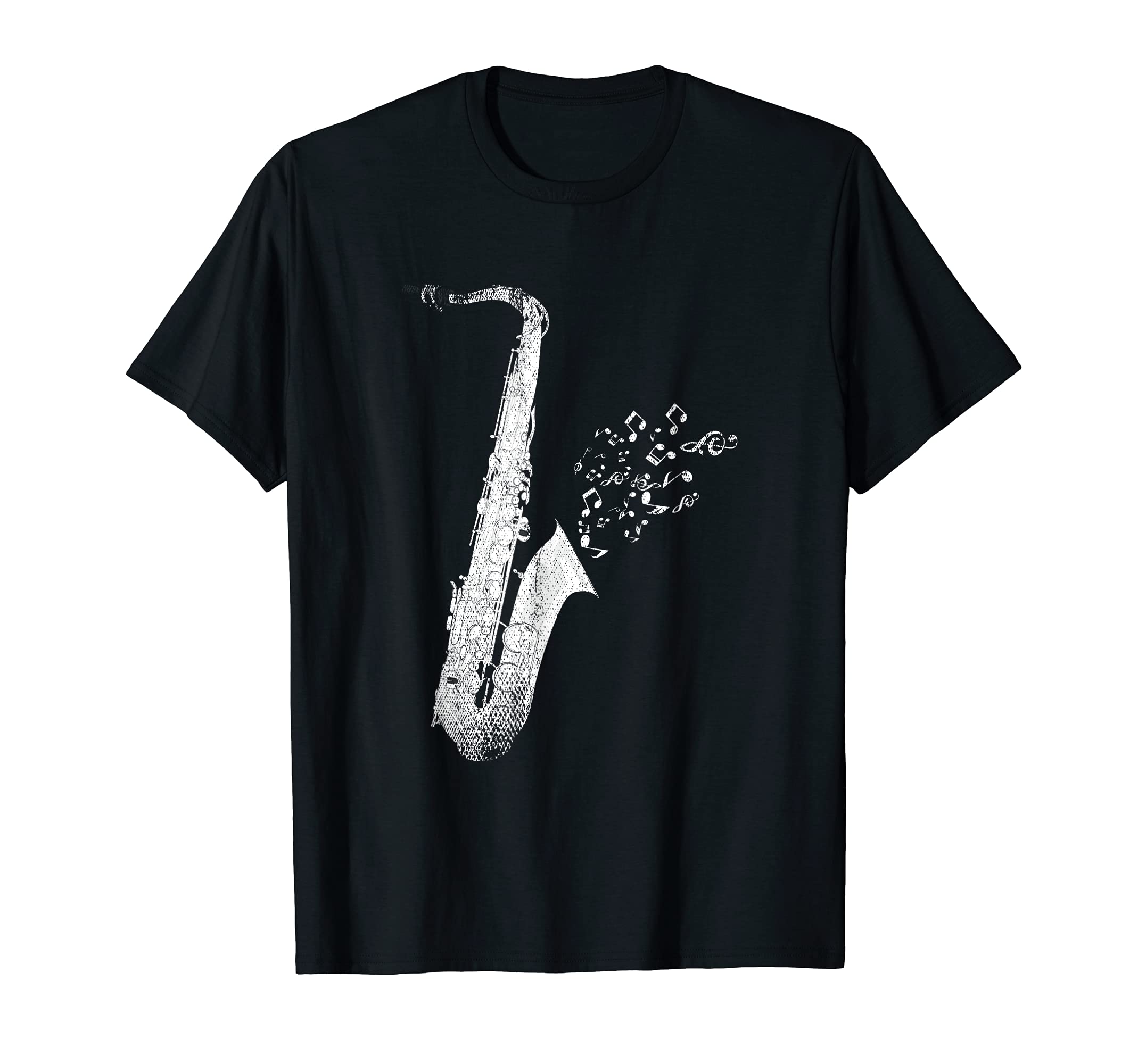 Saxophonist Music Notes Jazz Musician Sax Player Saxophone T-Shirt