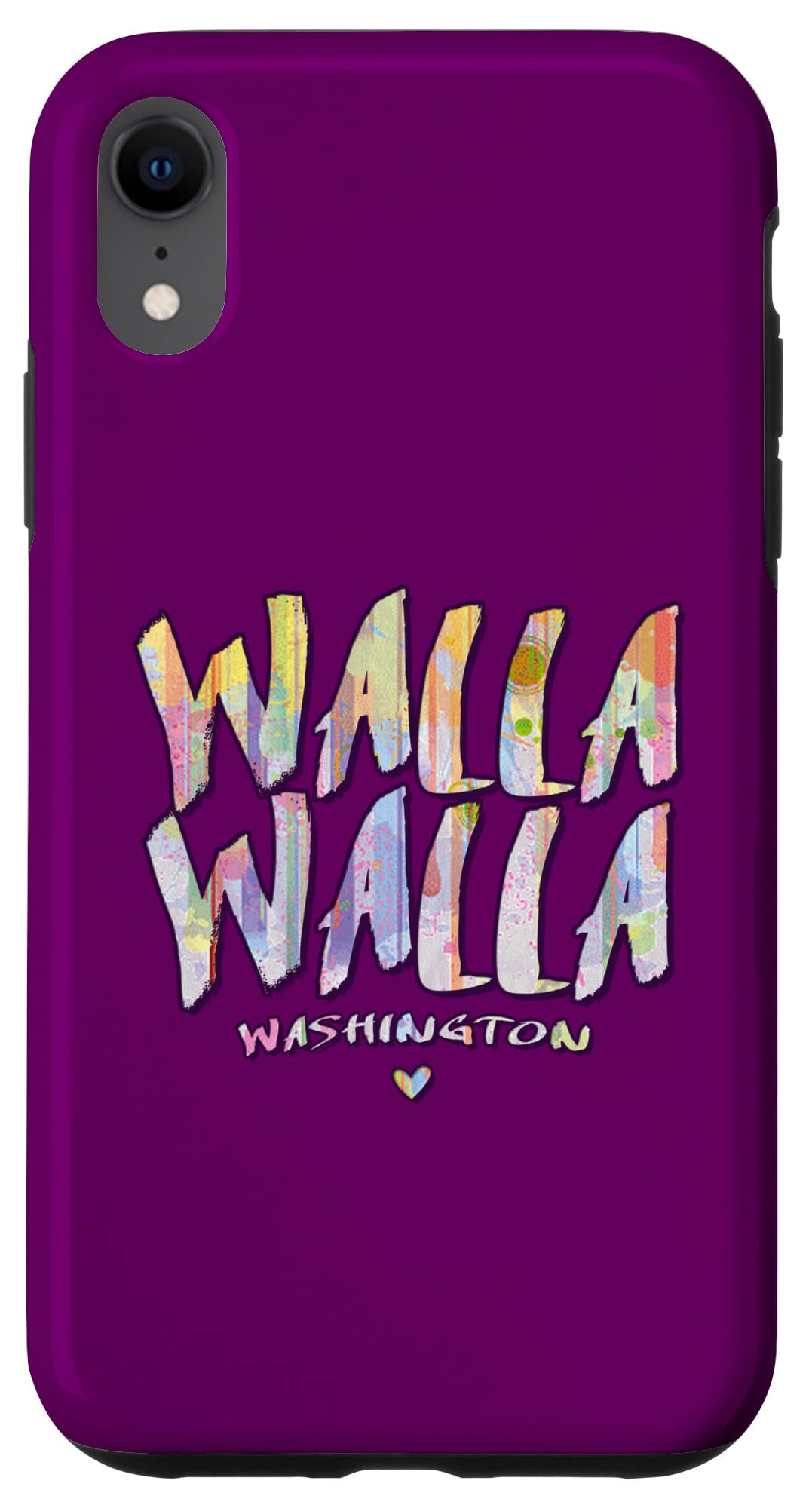 iPhone XR Walla Walla Washington - Walla Walla WA Watercolor Logo Case