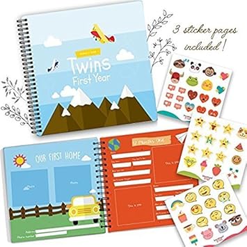 twin baby memory book