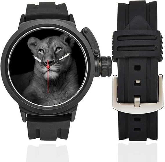 Amazon カッコイイ動物柄メンズスポーツ石英腕時計 メンズ腕時計 腕時計 通販
