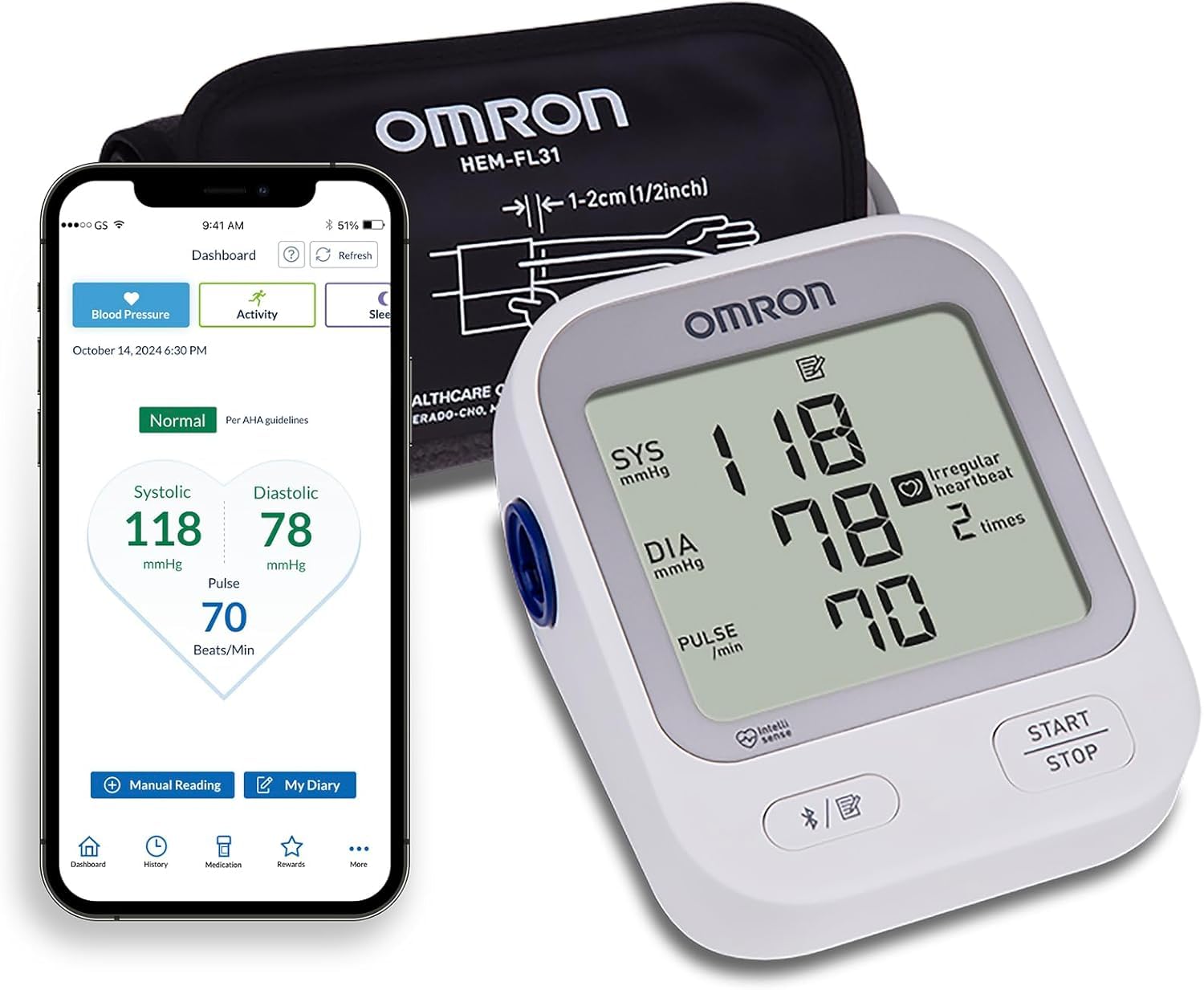 Most Popular: OMRON Silver Blood Pressure Monitor