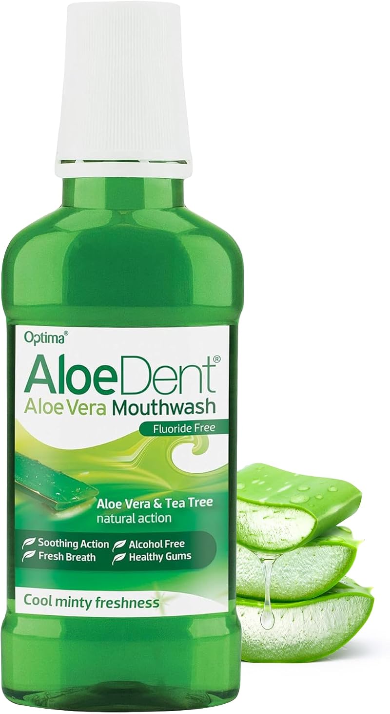 Aloe Dent Optima AloeDent Mouthwash Fluoride Free 250 ml Natural Mint