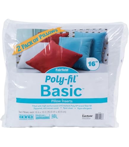 Amazon.com: Poly-fil Fairfield Basic, Personalizable Pillow