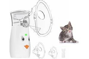Nebulizer Portable 10ML Mesh Nebulizers with LED Display Ultra-Compact Handheld Nebulizer Machine for Veterinary, Rechargeabl