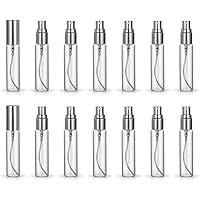 ZbFwmx 20 Pack Set 10ML Protable Refill Bulk Atomizer Spray Travel Perfume Bottle Hydrating Empty Bottle (Sliver Caps)