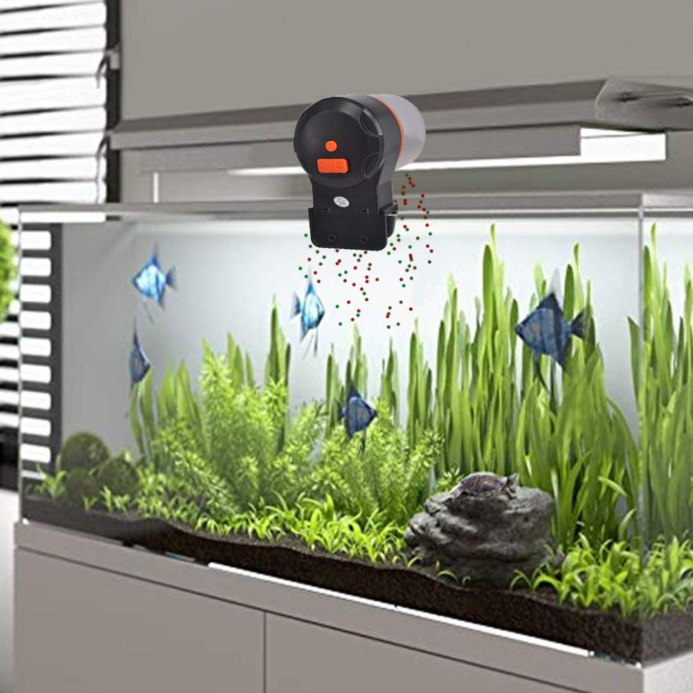Mylivell Automatic Fish Feeder,Aquarium Tank Timer Feeder Vacation Auto