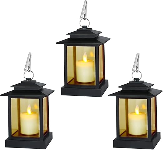 Amazon Com Led Lanterns With Cross Bar Design Decorative Candle