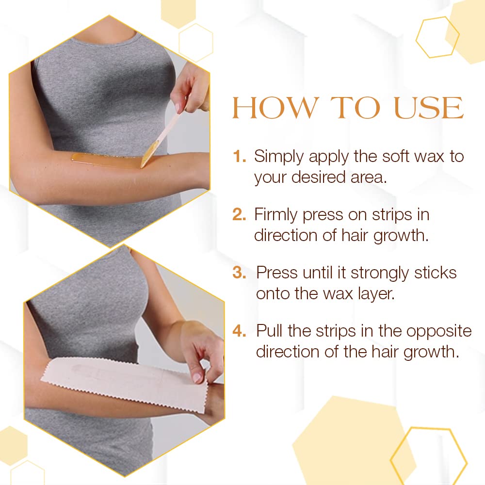 GiGi Natural Muslin Epilating Strips Large (3
