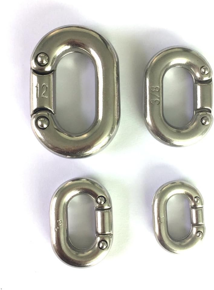 JingYi AISI 316 Marine Grade Stainless Steel Boat Anchor Chain Connecting Link Choose from 6mm