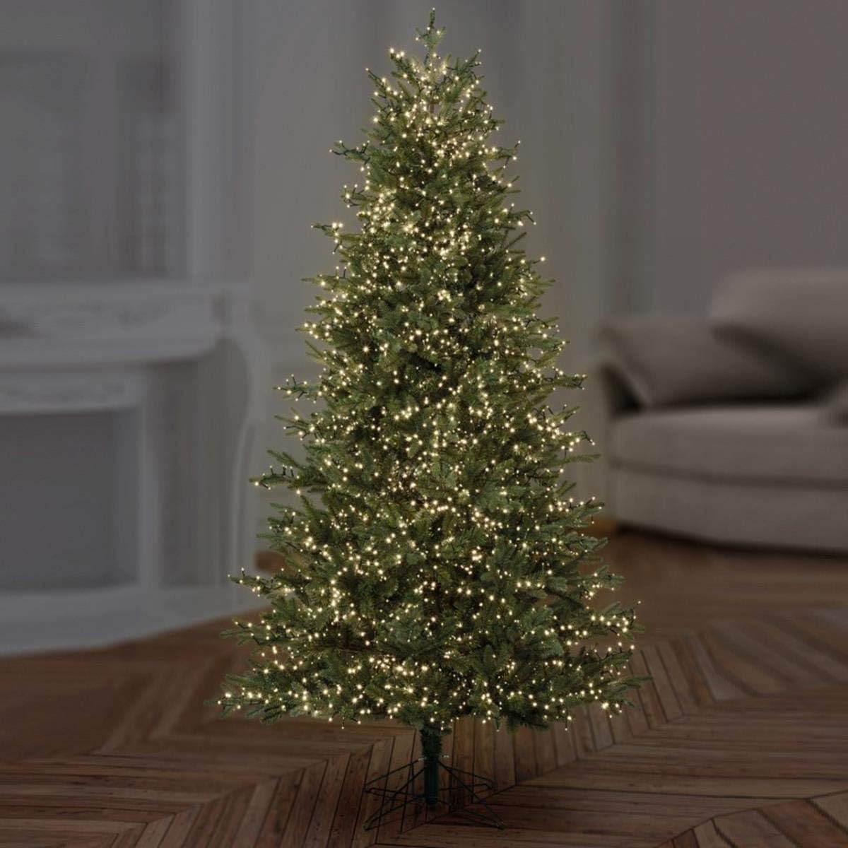 Premier Decorations - 1000 Multi Action TreeBrights LED Lights with Timer - Warm White, Multi Colour Led, 1000 Led's