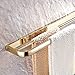 Leyde Gold Finish Solid Brass Double Towel Bars Wall Mounted Towel Rack Towel Hanger