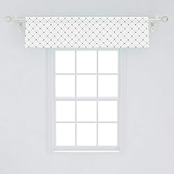 Ambesonne Fleur De Lis Window Valance, Shabby Form
