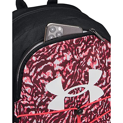 Under Armour Adult Hustle Sport Backpack , Black (007)/Metallic Silver