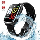 Smart Watch,Fitness Tracker with Heart Rate Monitor Activity Tracker Watch,IP67 Waterproof Smart Fitness Band with Step Counter Calorie Counter Pedometer Sleep Monitor Watch for Kids Women and Men