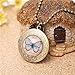 Mrsrui Pink Butterfly Photo Locket Necklace Bronze Tone Gift For Women Girl Kids
