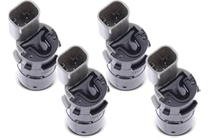 A-Premium 4-PC Parking Aid Sensor Compatible with BMW E65 Series 745i 02-05, 745Li 02-05, 750i 06-08, 750Li 06-08, 760i 04-06, 760Li 04-08, Alpina B7 07-08, Front, Replace# 66200309541