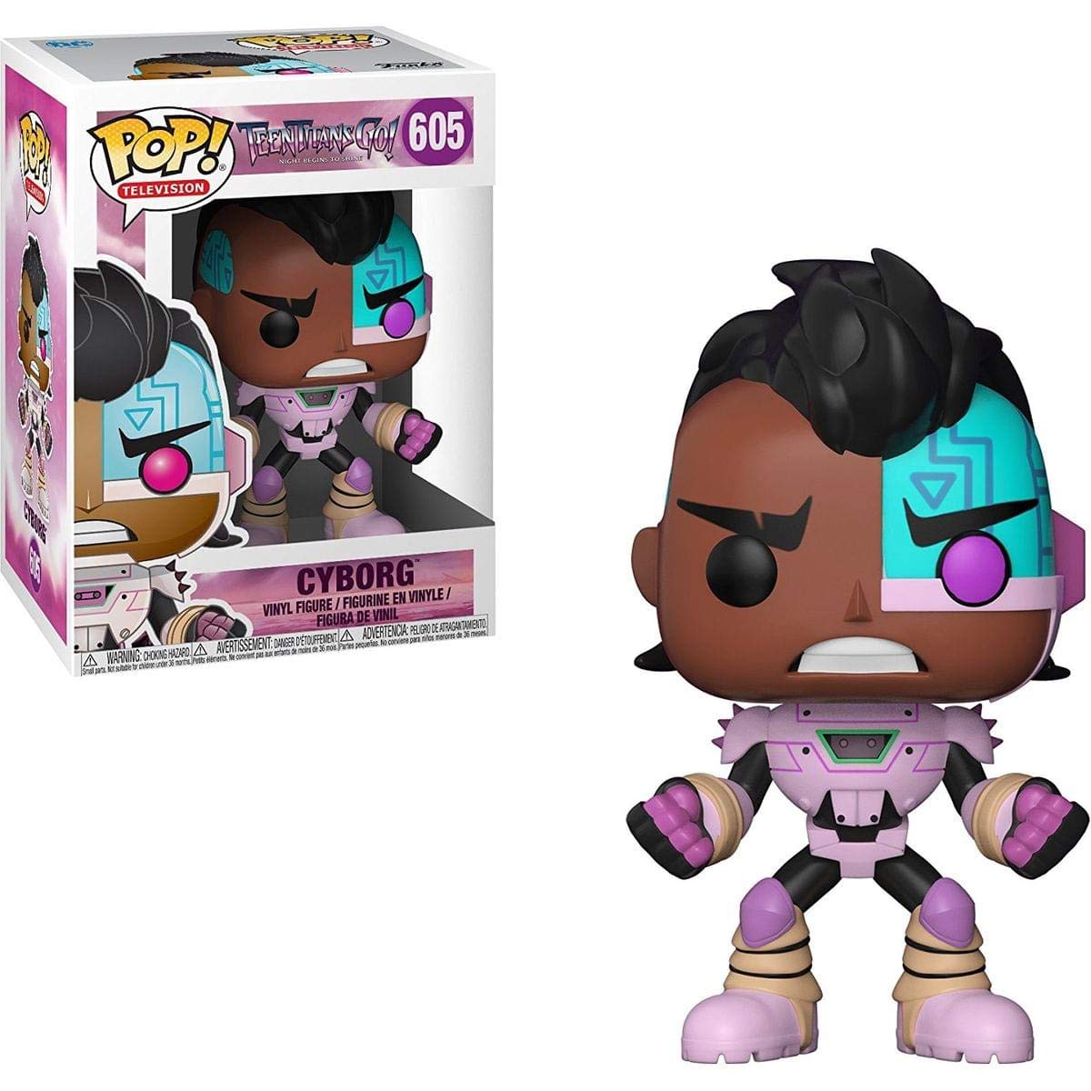Funko POP TV: ¡Los Jóvenes Titanes GO! La noche comienza a brillar - Figura coleccionable Cyborg