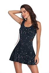 PCGAGA Women's Tennis Dress with Separate Shorts