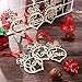 SATINIOR 18 Pieces Christmas Wooden Ornaments Tree Hanging Tags Wooden Hollow Letter Decorations