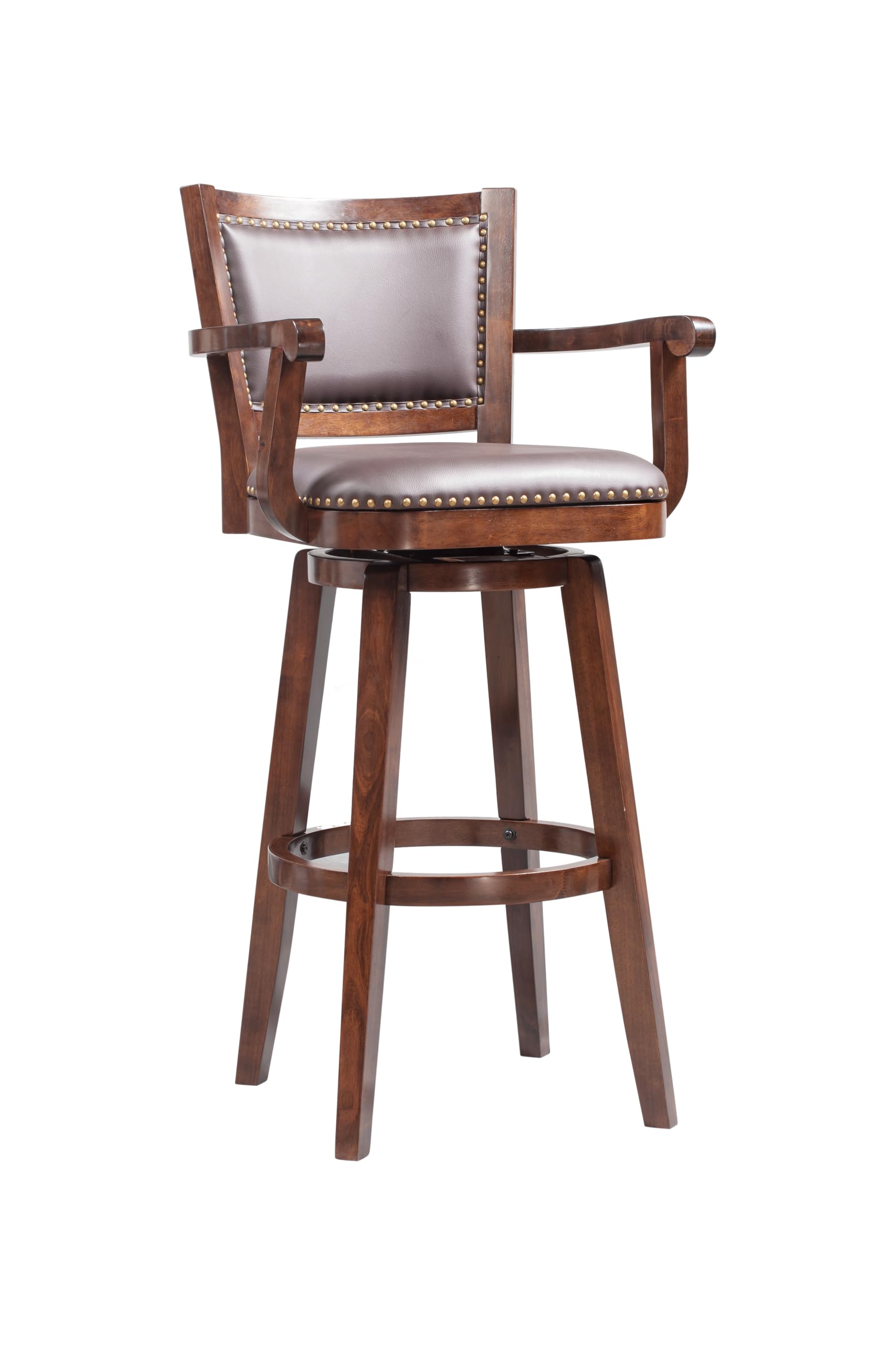 Photo 1 of ***MINOR DAMAGE*** Boraam Broadmoor Swivel Extra Tall Barstool, 50-Inch, Cappuccino