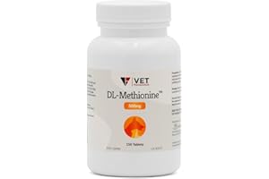 V.E.T. PHARMACEUTICALS DL Methionine Tablets, 500mg, 150ct
