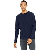 Bella Canvas Unisex Adult Fleece Drop Shoulder Sweatshirt (L) (Navy)