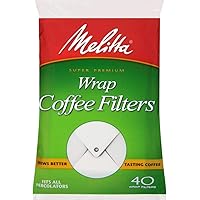 Melitta USA Inc 627402 White Wrap Coffee Filter 40 Filters