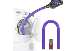 DrRobor Dryer Vent Cleaner Kit Compatible with Dyson V7 V8 V10 V11 V12 V15, Flexible Dryer Lint Remover Hose Attachment - purple