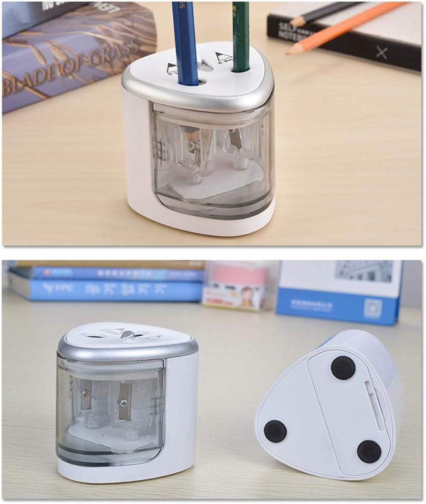 Amazon Peetoko 鉛筆削り電動 2穴あり 乾電池式 持ち運び便利 電動えんぴつ削り 小学生 色鉛筆 デッサン 美術 新学期 入学入園 入学祝い プレゼント おしゃれ かわいい 日本語取扱書 筆記具 文房具 オフィス用品