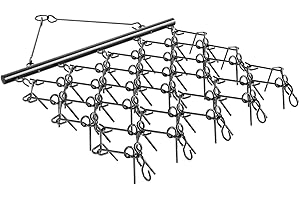 VEVOR Drag Harrow,5 ft x 4.5 ft Durable Chain Harrow with 60 Sharp Teeth, Suitable for ATV UTV Tractor,Ideal for Soil Prepara