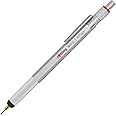 rOtring 1900184 800+ Mechanical Pencil and Touchscreen Stylus, 0.7 mm, Silver Barrel