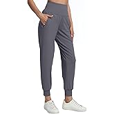 zsenoxaxi Womens Joggers with Zipper Pockets Lightweight Workout Athletic Tapered Pants for Travel Gym Lounge