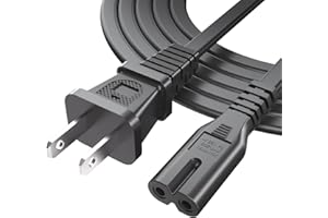 Superer Printer Power Cord Cable Fit for HP OfficeJet Pro, Envy, DeskJet Series, Fit for Canon Epson Printers 2 Prong Replace