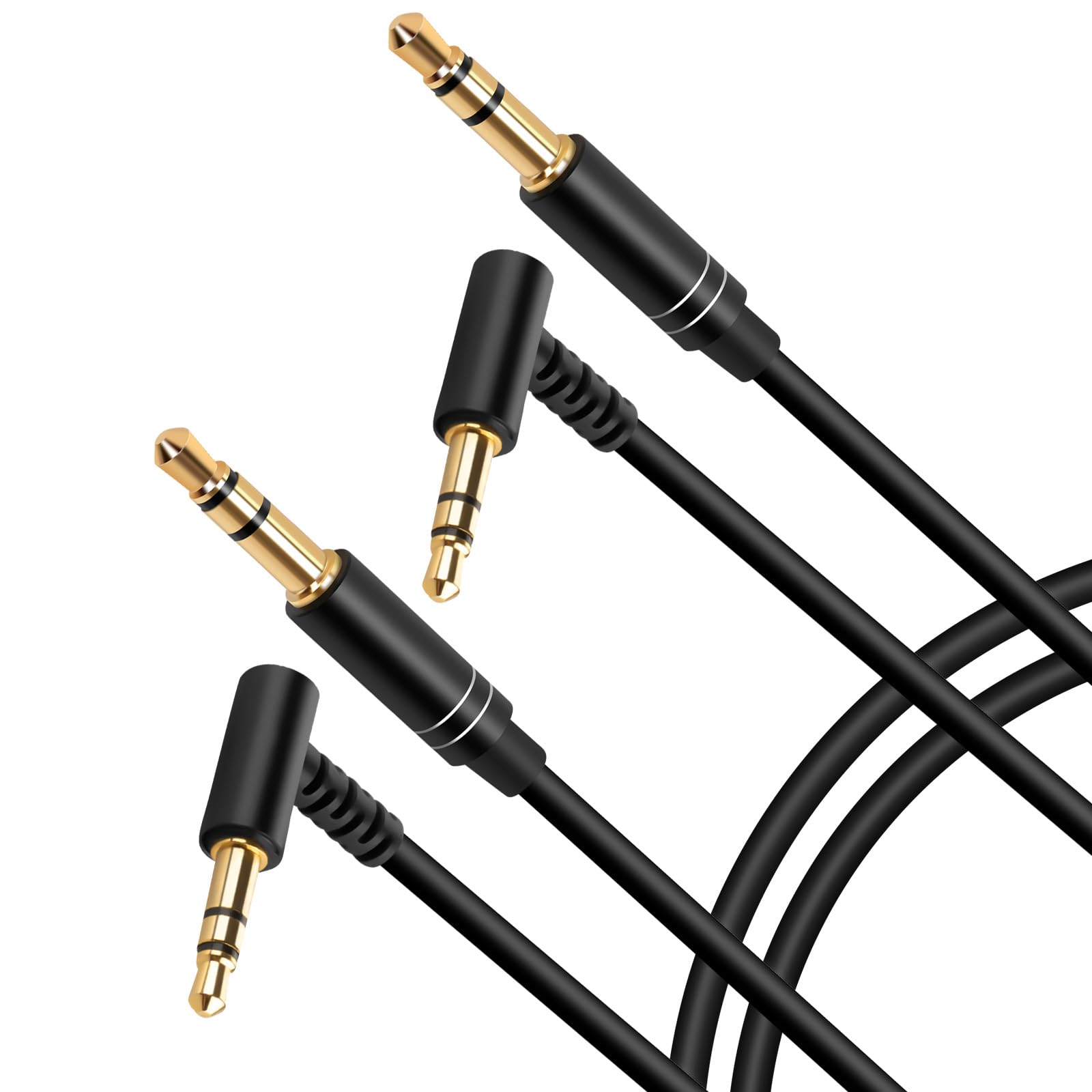 Linkidea Audio Cable for Philips X2HR, X2/27, SHP9500S, SHP9500, SHP6000/10, SHP6000, SHB9100RD/28, SHB8750NC/27 Headphones, 3.5mm TRS Replacement Aux Cord (5 ft / 1.5 m 2 Pack)