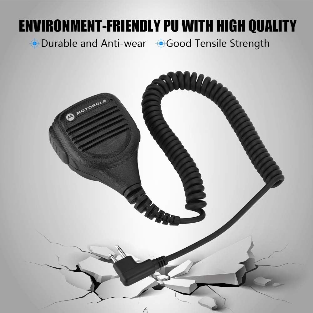 Tonysa Portable Handheld Speaker Mic for Walkie Talkie 3.5mm Headphone Jack Speaker Mic Walkie-talkie Radio Hand Microphone with Steel Belt Clip for GP88S - Image 5