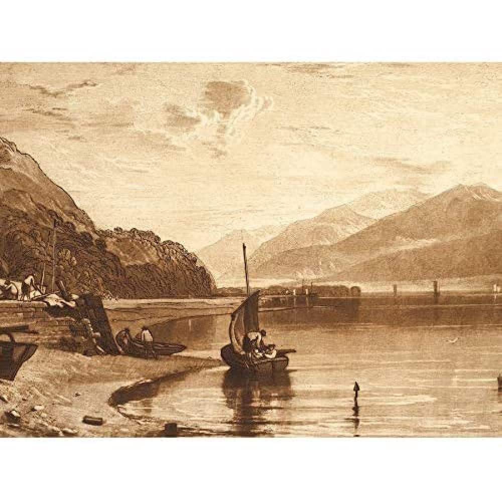 Artery8 Turner Inverary Pier Loch Fyne Morning Engraving Art Print Canvas Premium Wall Decor Poster Mural