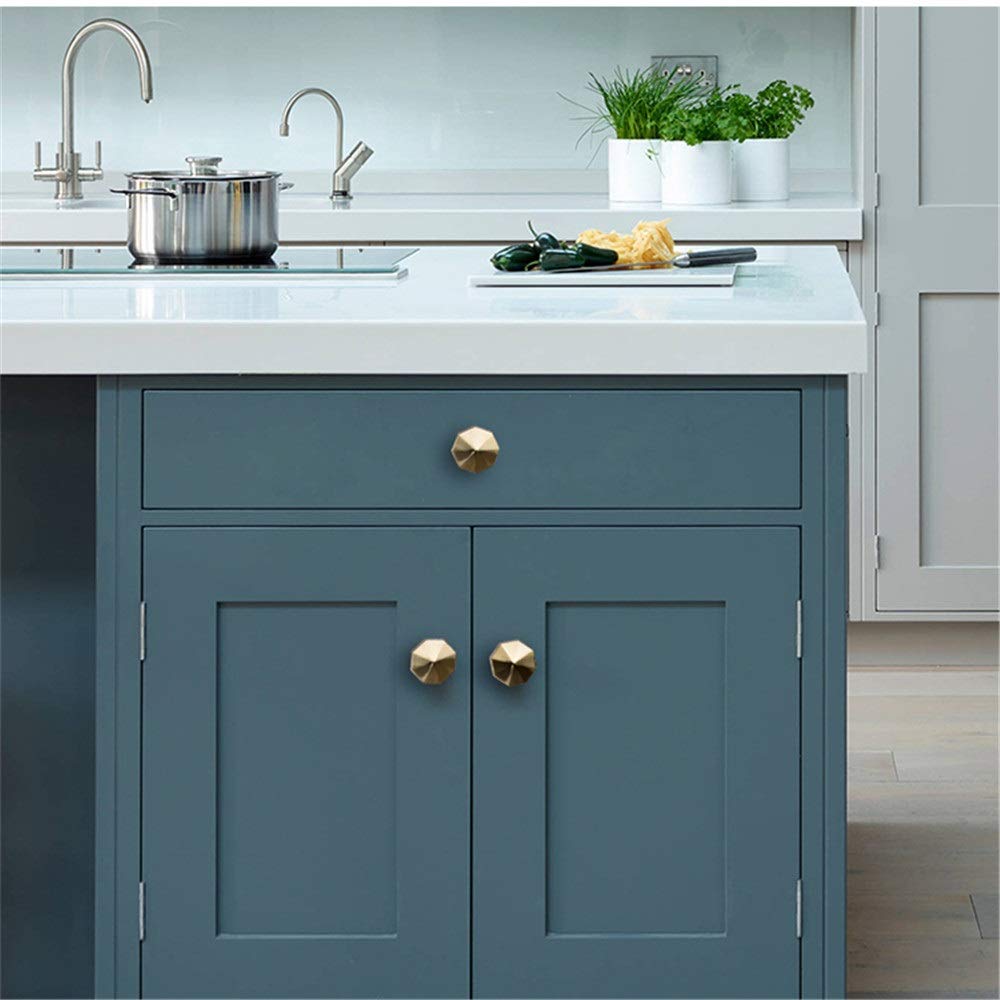 Tiradores Pomos redondos para cajones o puertas Tiradores de latón