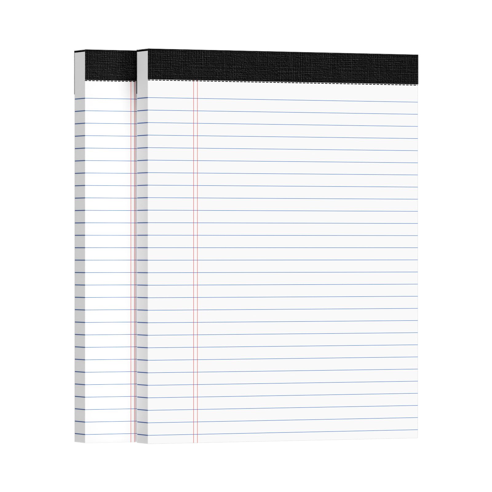 Photo 1 of 2pcs Legal Pads 8.5 x 11, Notepads 8.5 x 11 Inch, White Note Pads Clear Print Writing Pads of Paper, Memo Pads , Perforate Legal Notepads Paper , Wide Ruled Lined with Sturdy Back,50 Sheets/Pack