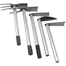 thumbnail image 2 of BESPORTBLE 2-Piece Portable Gardening Hoe Set - Stainless Steel Hand Tools For Small Gardens 2 of 10