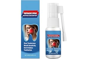 Toothache Relief Spray (0.68FL.OZ) I Mouth Spray Soothes Gum Fast, improves dryness I Gentle Formula, Portable Oral Care for 