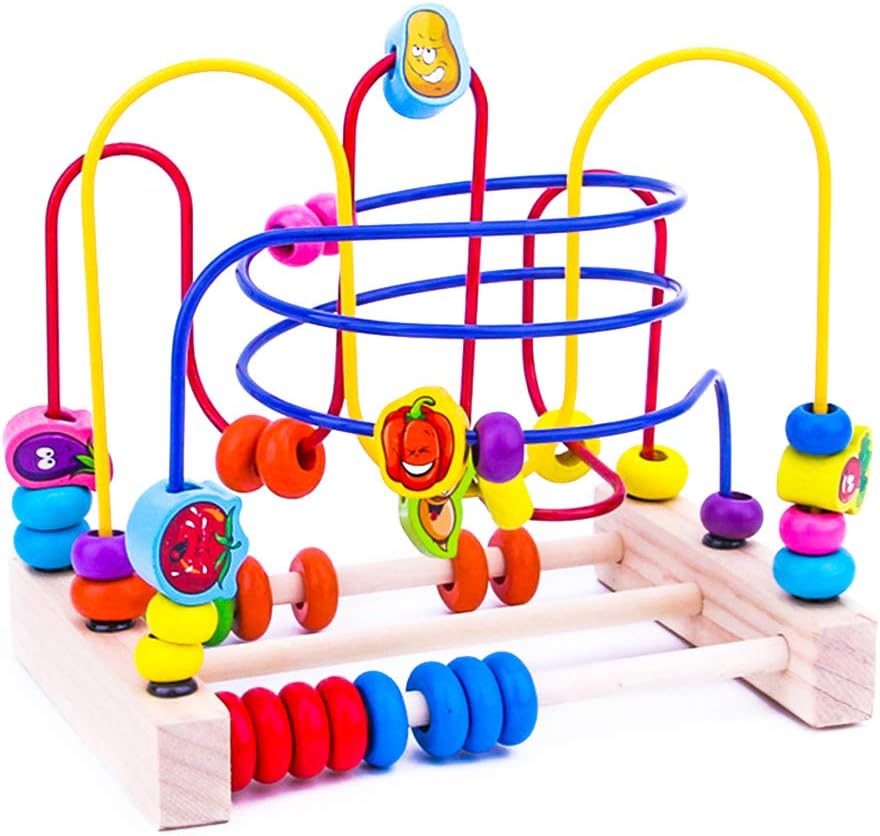 blocks on wire toy