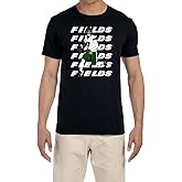 Black New York Justin Fields Text Pic T-Shirt